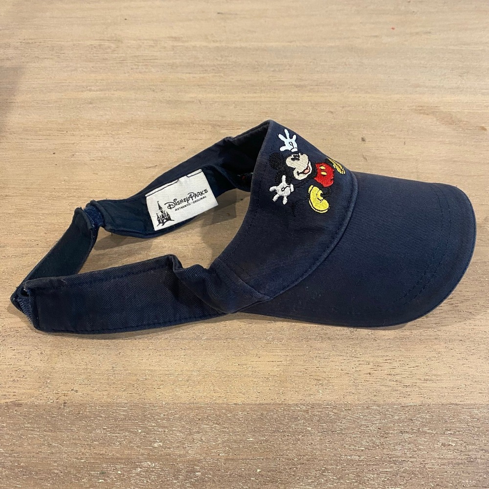 Disney Parks Mickey Mouse Visor Hat Youth Adjustable Navy